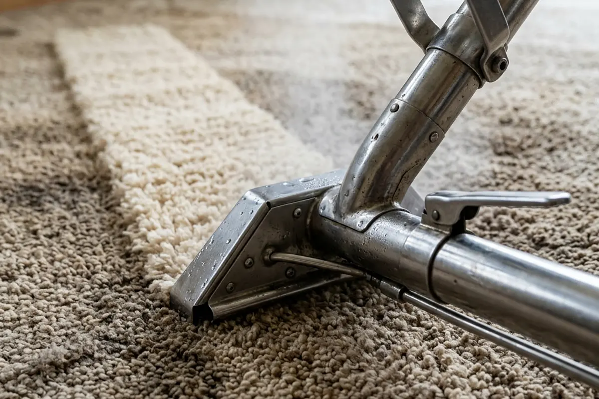 Carpet steam cleaning crew working in Williamstown