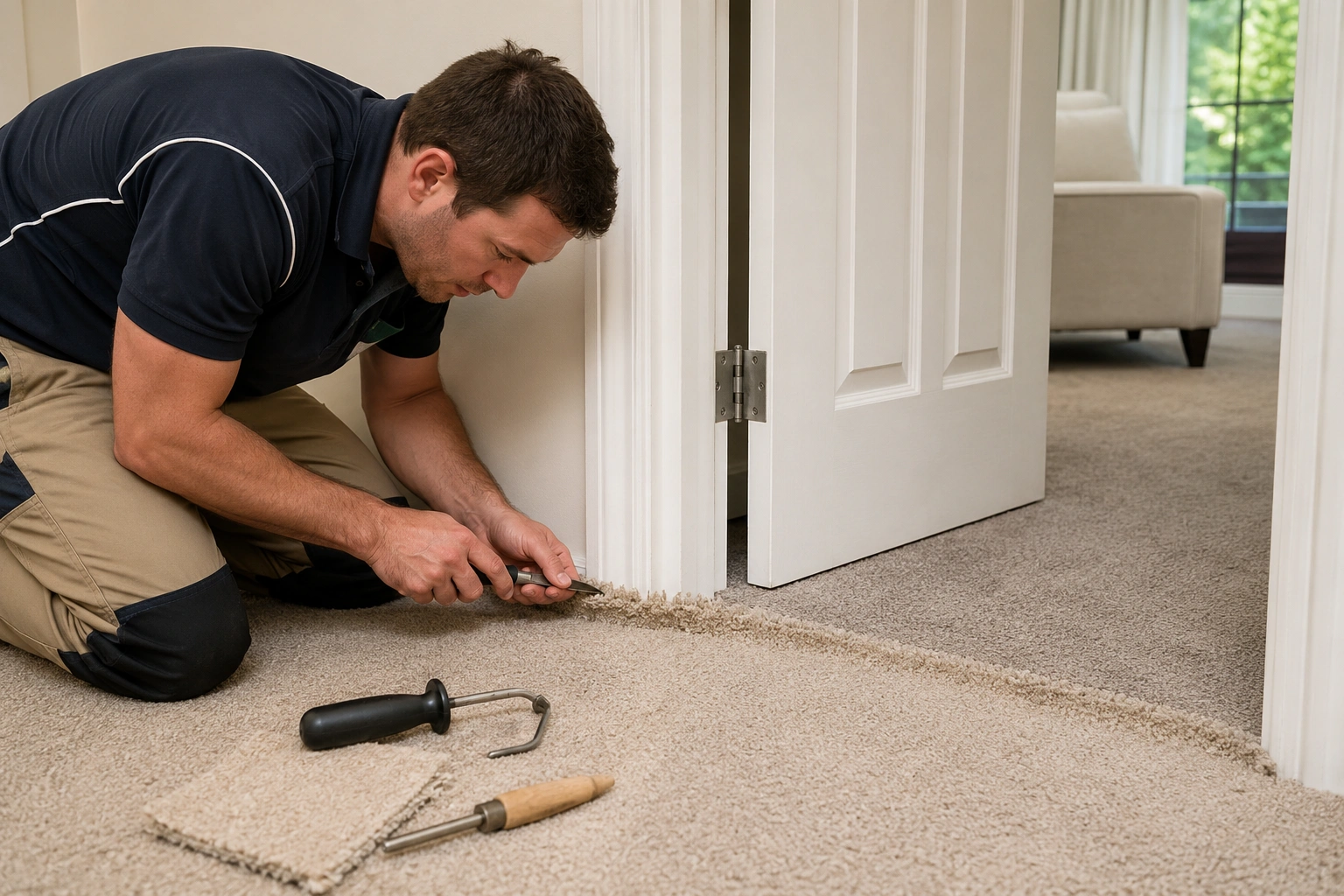 Carpet Repair crew working in Williamstown